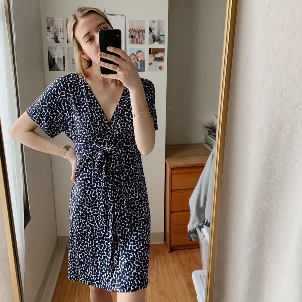Cute Navy printed dress